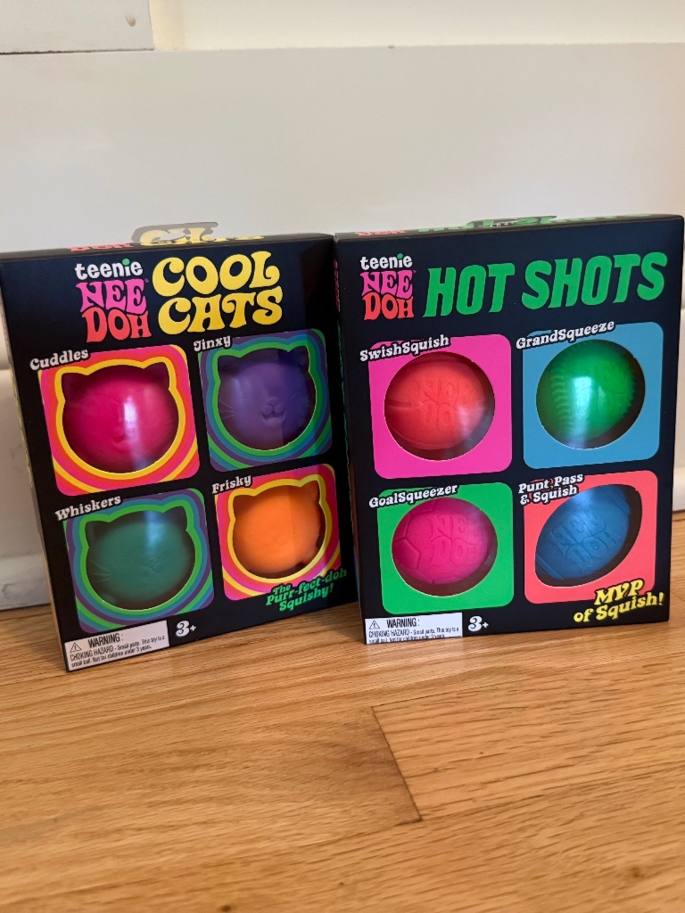 NeeDoh Cool Cats + Hot Shots - Trending Viral Squishy Toy